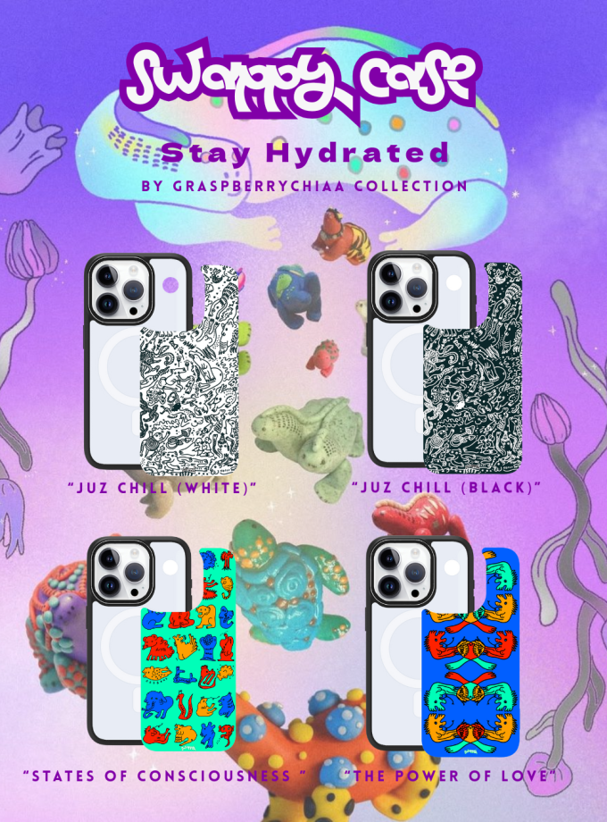 "Stay Hydrated" Swappy Case 套裝 – By Graspberrychiaa