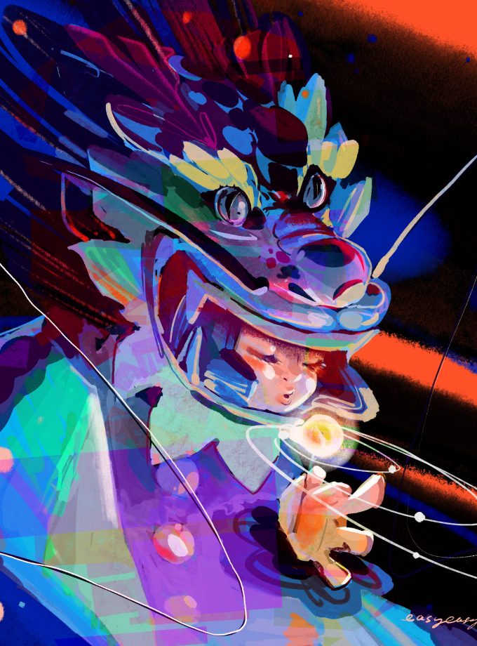 插畫家圖案 24 (Large) - By easyeasyrol